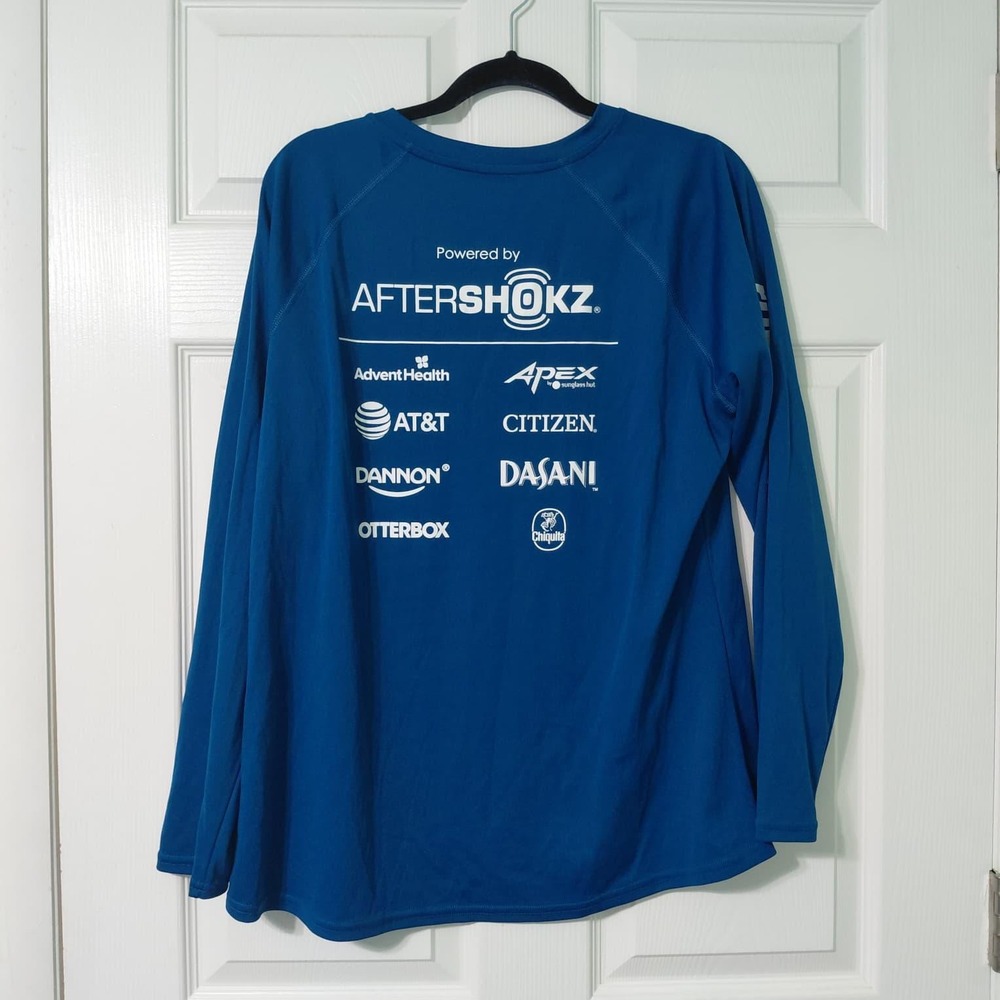 RunDisney Wine & Dine Half Marathon 2019 Mickey Long Sleeve Shirt Blue Mens XL - Picture 2 of 7